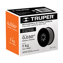 Cargar imagen en el visor de la galería, Carrete de microalambre tubular, sin gas de 1 kg

