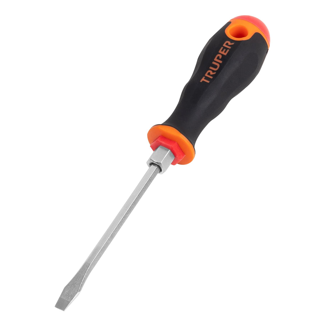 Desarmador plano 3/16x4' mango comfort grip