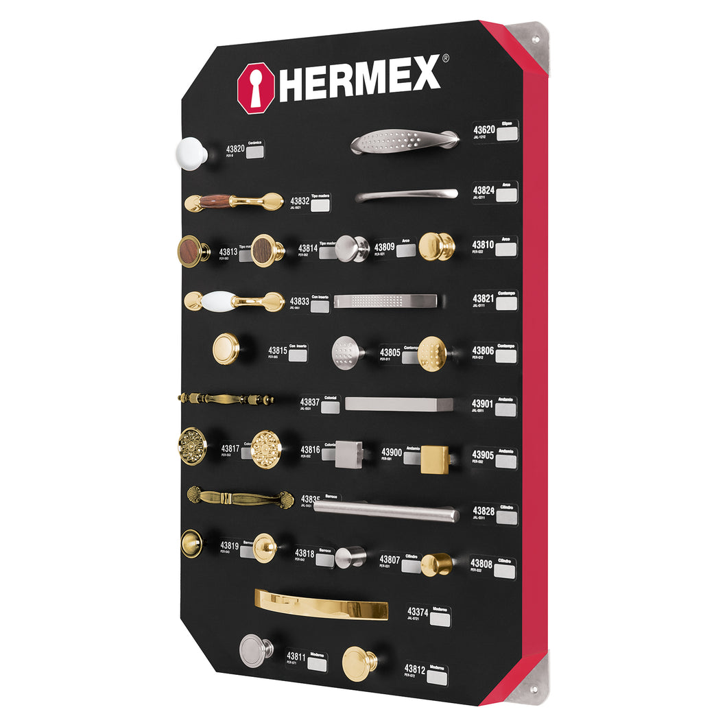 Exhibidor Hermex, con jaladeras y perillas # 1
