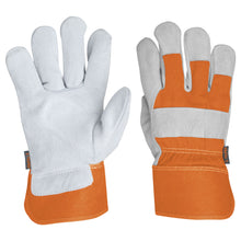 Cargar imagen en el visor de la galería, Guantes de carnaza y loneta, unitalla
