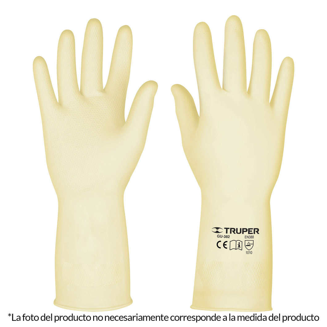 Guantes de látex para manejo de alimentos, grandes