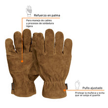 Cargar imagen en el visor de la galería, Guantes de carnaza premium para electricista
