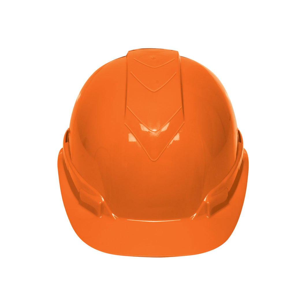 Casco de seguridad color naranja