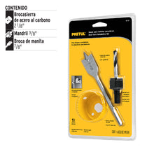 Cargar imagen en el visor de la galería, Kit3 brocasierras para madera para cerraduras,blister,Pretul
