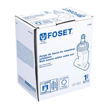 Cargar imagen en el visor de la galería, Juego 2 llaves de latón para empotrar soldables, Aqua
