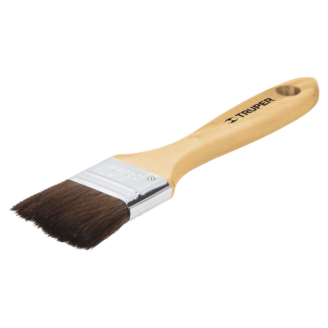 Brocha pelo de camello, mango de madera, 1-1/2'