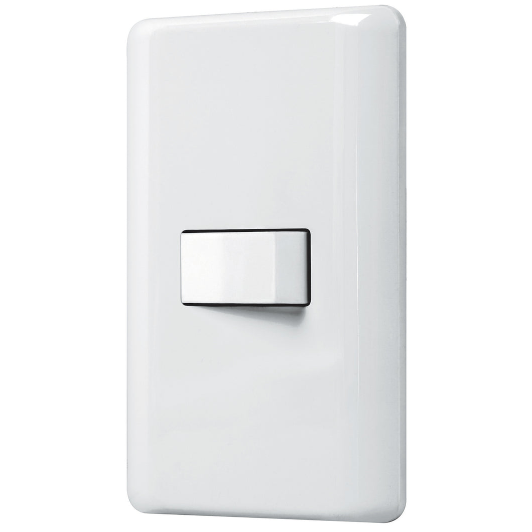 Placa armada con 1 interruptor de 3 vías, Volteck Basic