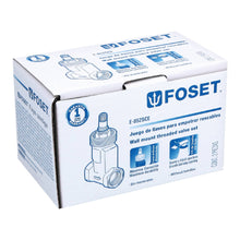 Cargar imagen en el visor de la galería, Juego 2 llaves empotrar roscables, cerámico de 1/4 vuelta
