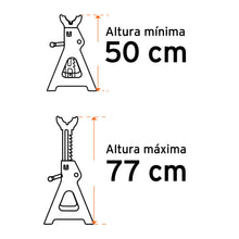 Cargar imagen en el visor de la galería, Torre para auto, 12 toneladas, 2 piezas
