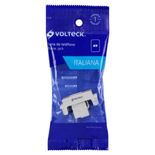 Cargar imagen en el visor de la galería, Toma de teléfono, línea Italiana, color blanco
