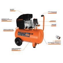 Cargar imagen en el visor de la galería, Compresor horizontal, 50 L, 4-1/2 HP (potencia máxima),120V
