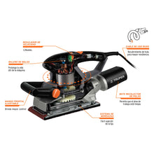 Cargar imagen en el visor de la galería, Lijadora orbital, 1/2 hoja, industrial, 300 W
