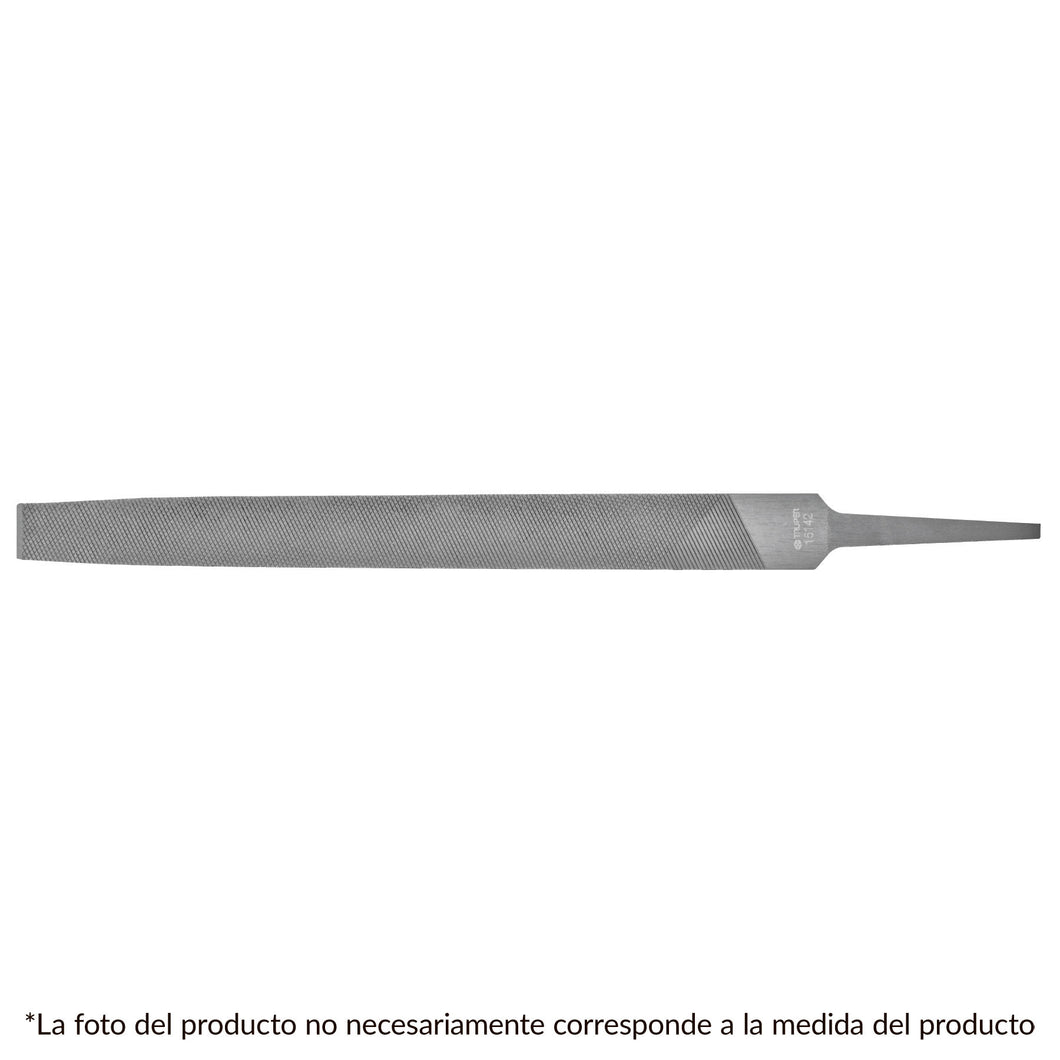 Lima plana, bastarda, 4'