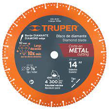 Disco de diamante, 14' corte metal