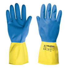 Cargar imagen en el visor de la galería, Guantes de látex reforzados para limpieza, grandes
