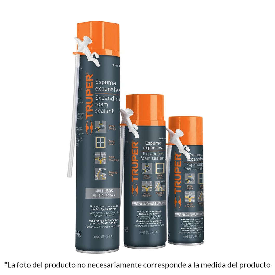 Espuma expansiva, 750 ml