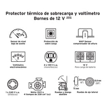 Cargar imagen en el visor de la galería, Generador eléctrico a gasolina, 4,500 W
