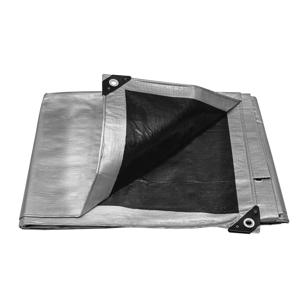 Lona reforzada, 3 x 4 m, gris