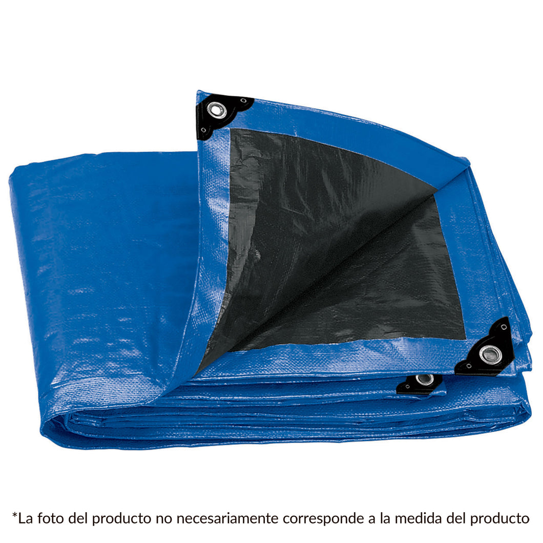 Lona reforzada, 5 x 6 m, azul
