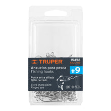 Cargar imagen en el visor de la galería, Anzuelo para pesca # 9, 100 piezas
