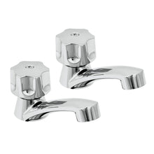 Cargar imagen en el visor de la galería, Juego 2 llaves para lavabo, ABS, manerales hexagonal, Basic
