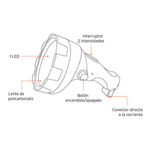 Cargar imagen en el visor de la galería, Linterna recargable de leds, 70 lúmenes
