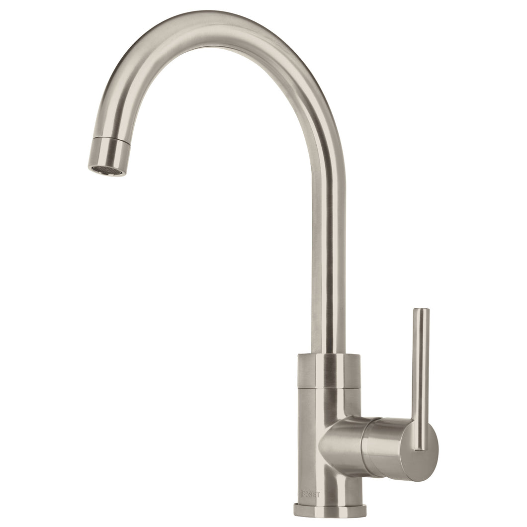 Monomando para fregadero, cuello alto, satín, Element