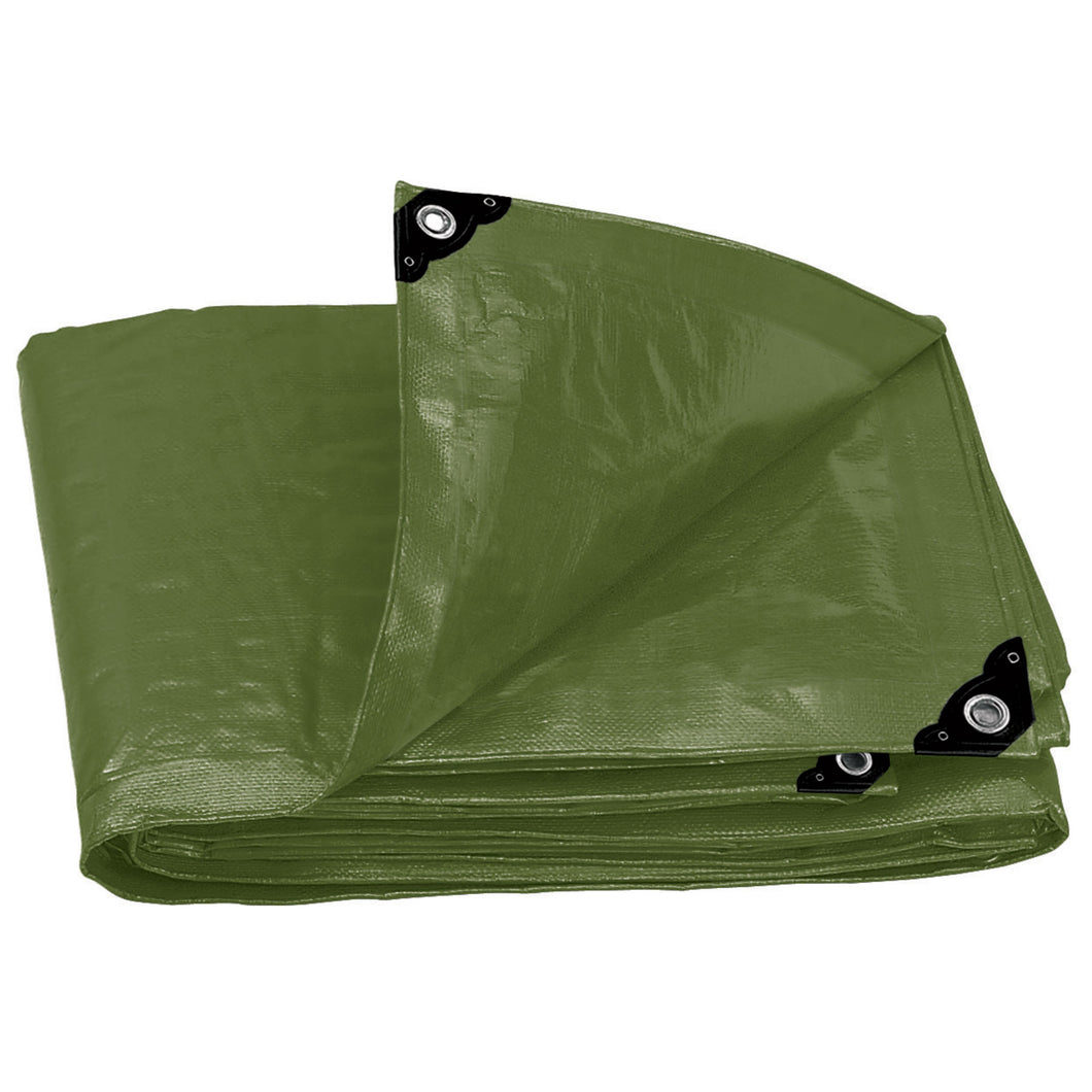 Lona uso rudo, verde olivo, 2 X 3 m, Truper Expert