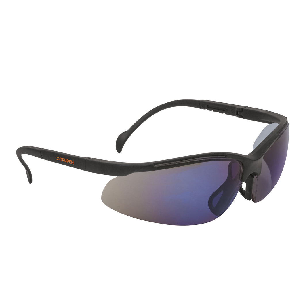 Lentes de seguridad ligeros con marco, espejo azul, Vision