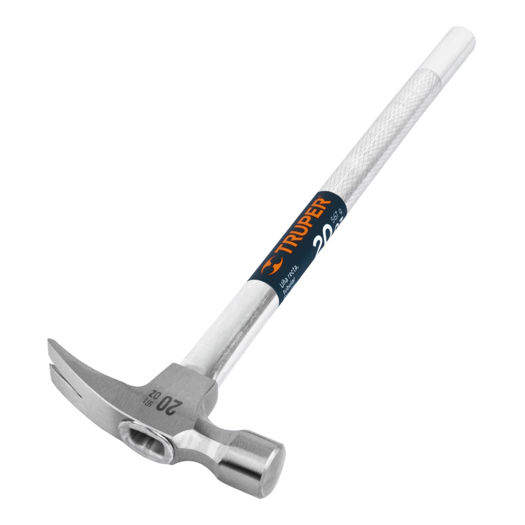 Martillo uña recta 20 oz, mango tubular