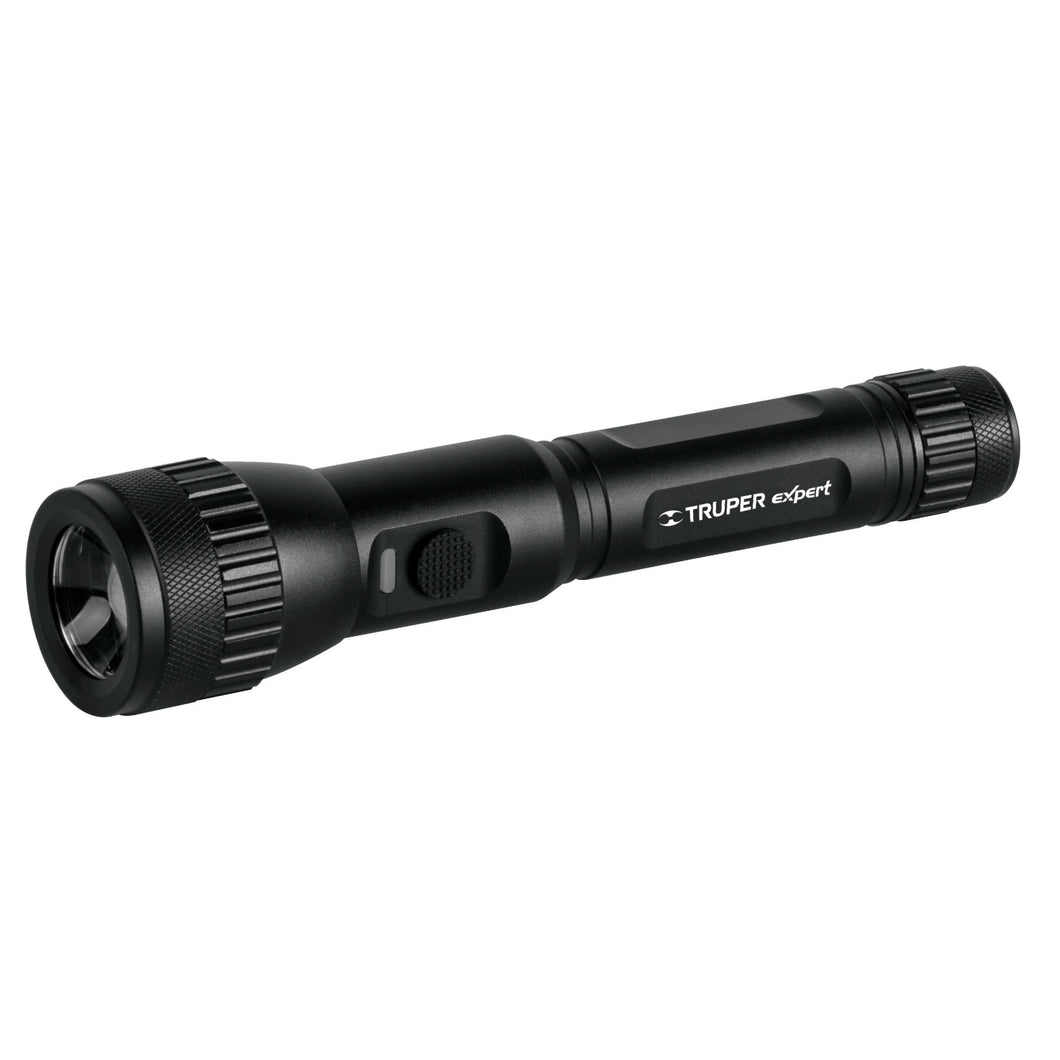 Linterna recargable, led cree, 180 lm con 2 pilas AA