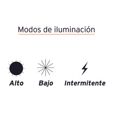 Cargar imagen en el visor de la galería, Linterna recargable, led cree, 300 lm, con 2 pilas D
