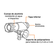 Cargar imagen en el visor de la galería, Linterna para bicicleta,100 lúmenes,delantera
