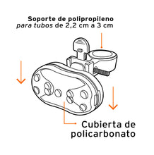 Cargar imagen en el visor de la galería, Linterna para bicicleta, 9 LED, trasera

