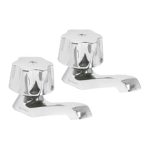 Cargar imagen en el visor de la galería, Juego 2 llaves para lavabo, manerales hexagonal, Basic
