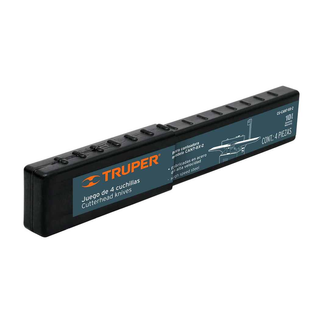 Cuchillas de repuesto para canteadora CANT-8X-2, 4 pzas