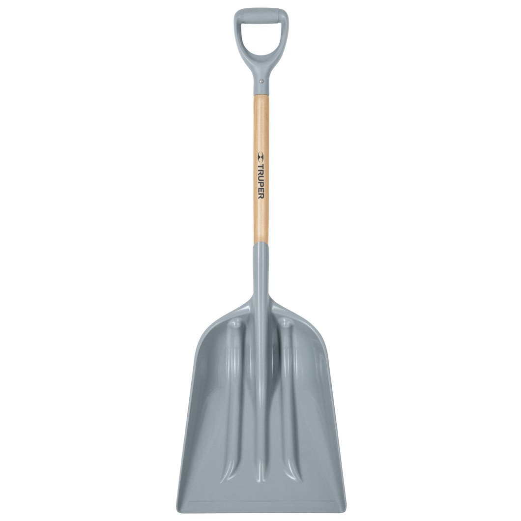 Pala sanitaria cabeza plástica, puño 'Y', mango 27'