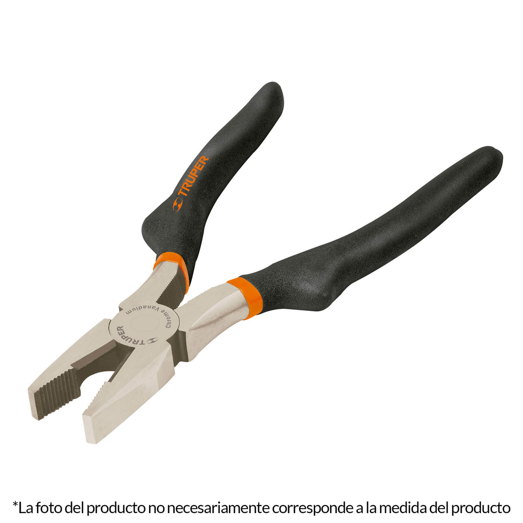 Pinza para electricista 7', mango de vinil