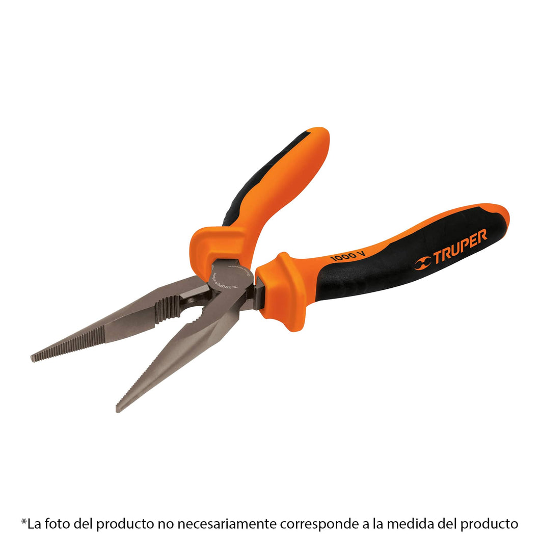 Pinza punta y corte 6', mango comfort grip