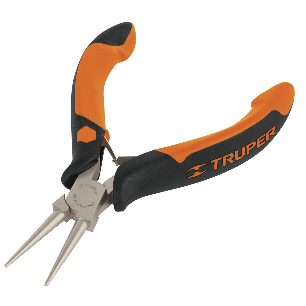 Pinza de punta redonda 5', mango comfort grip