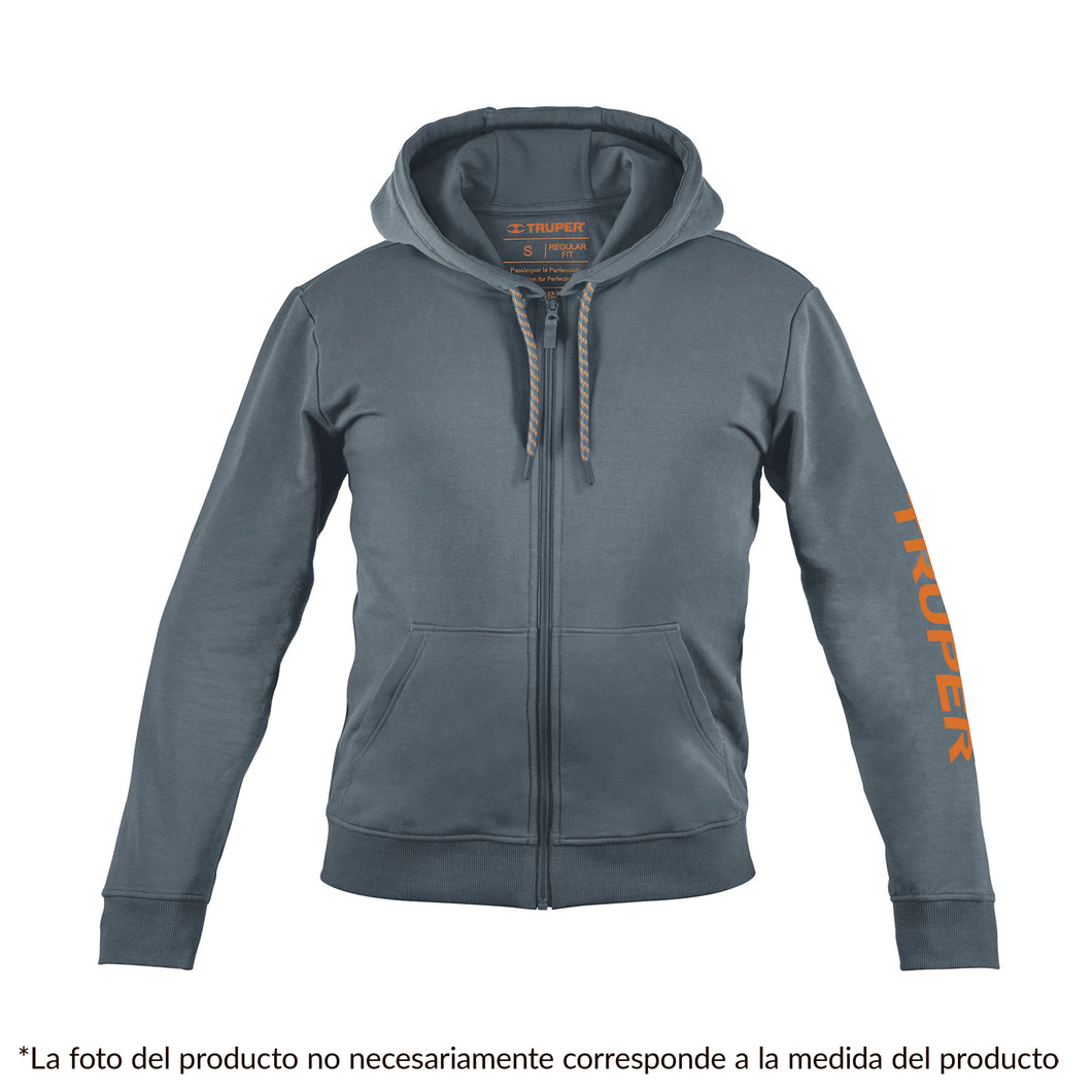 Sudadera gris para caballero, talla chica