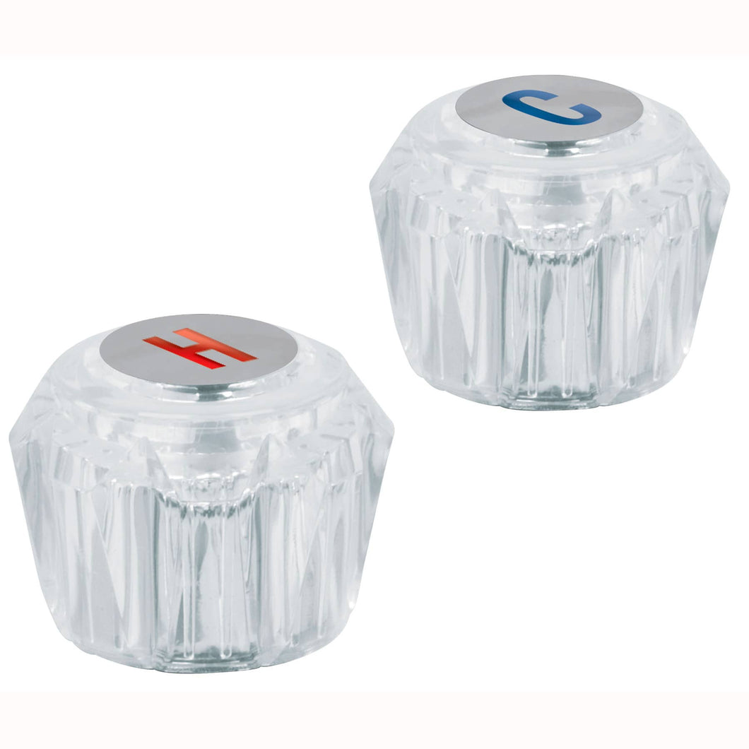 Juego 2 manerales para lavabo y fregadero, de acrílico,Basic