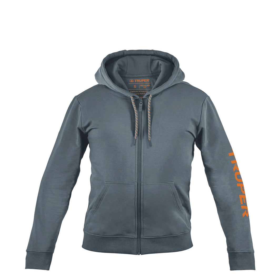 Sudadera gris para caballero, talla grande