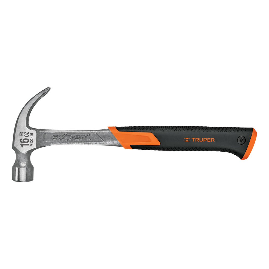 Martillo forjado, uña curva, 16 oz, mango de neopreno