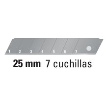 Cargar imagen en el visor de la galería, Cutter cuchilla de 25 mm, reforzado
