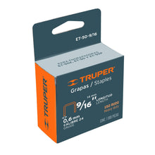 Cargar imagen en el visor de la galería, Grapas para ET-50, 9/16&#39;, caja con 1000 piezas
