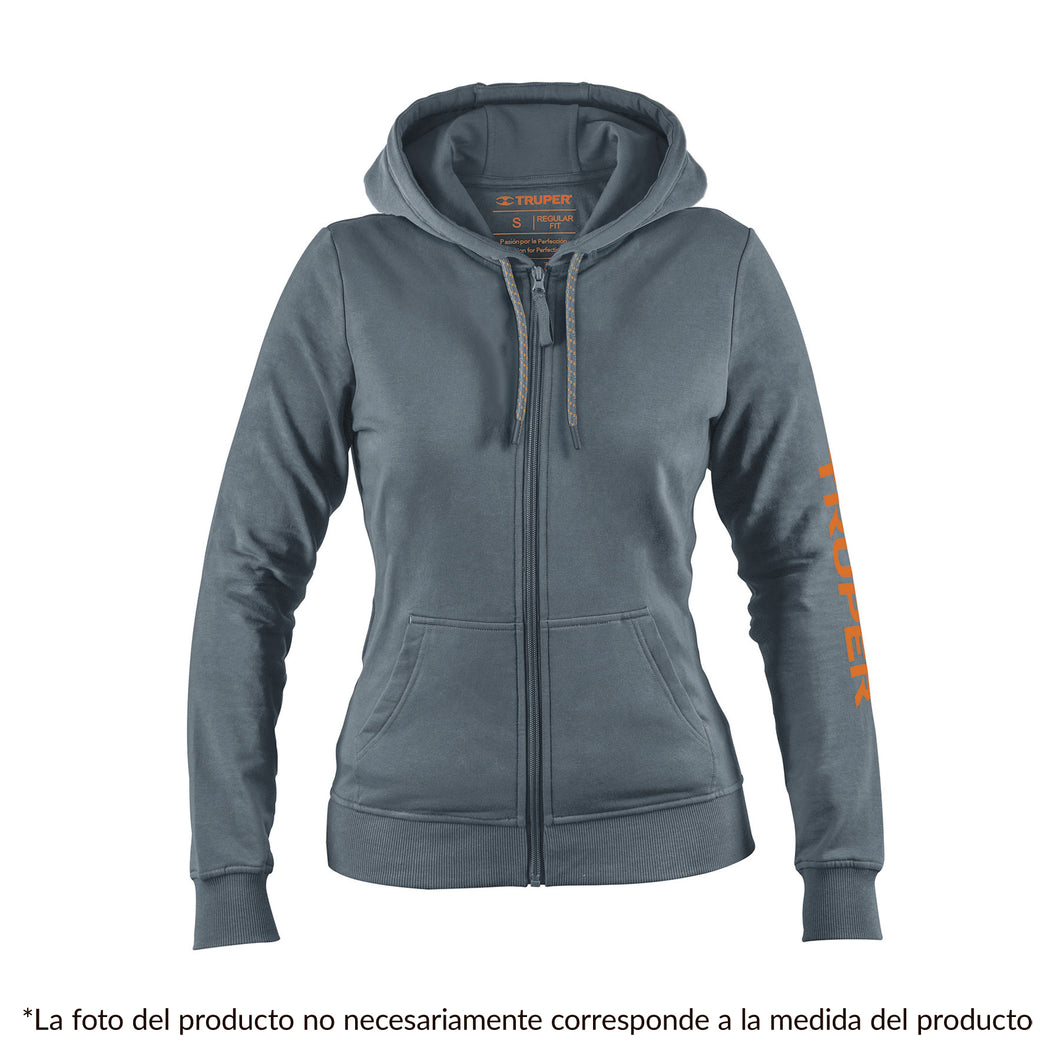 Sudadera gris para dama, talla chica