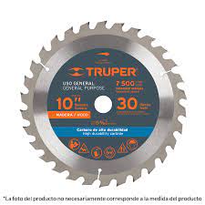 Disco sierra p/madera 10', 40 dientes, centro 5/8'