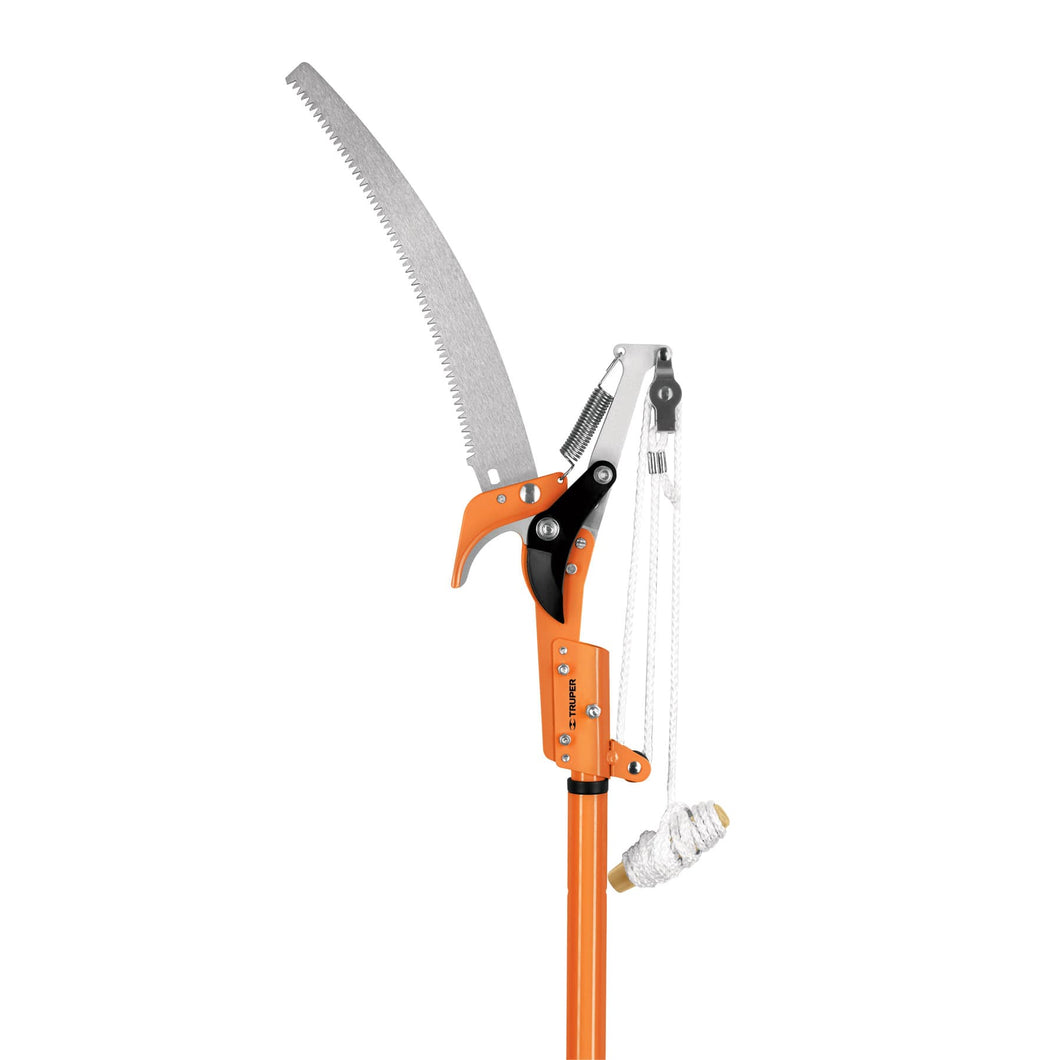 Cortador ramas altas, mango telescópico, aluminio, 2.40 m