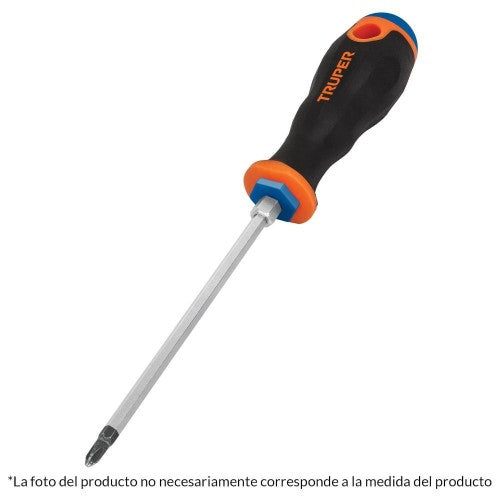 Desarmador punta phillips, 1/8' mango Comfort Grip, 2X2-1/2'